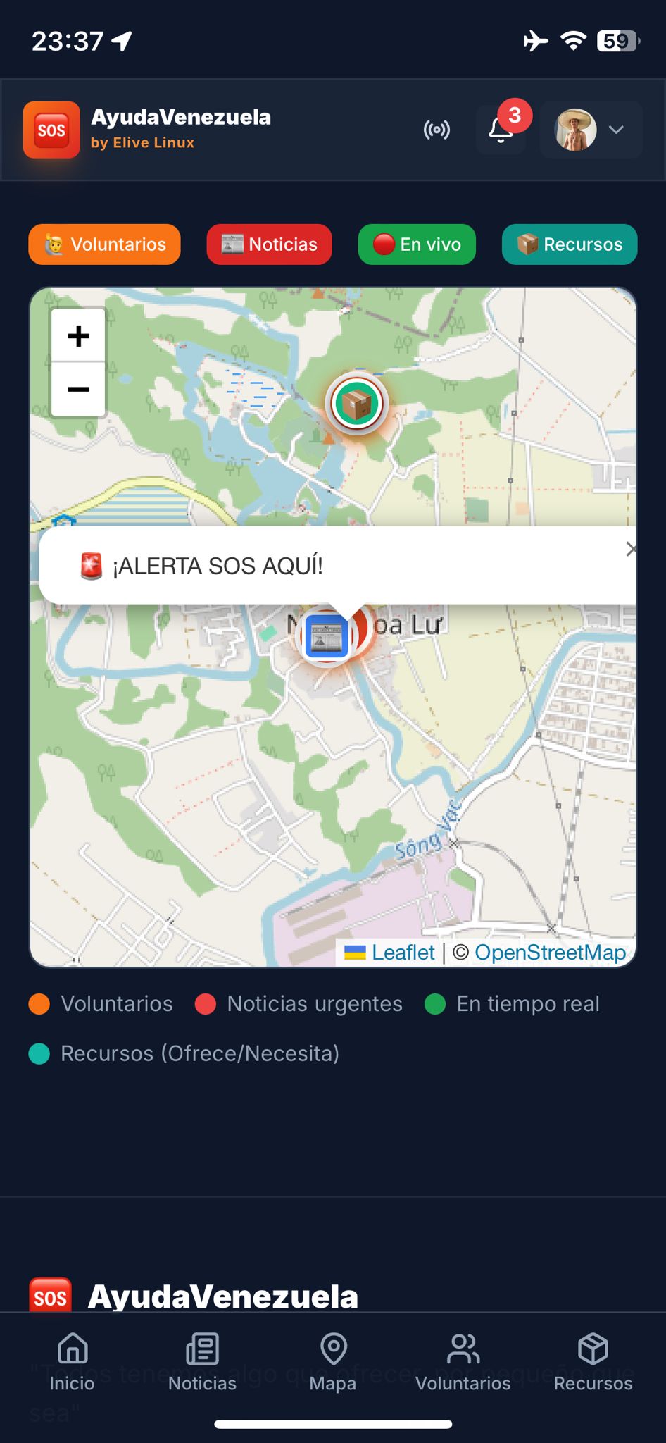 Alerta SOS recibida
